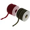 2 * 20 Yard 10mm Largo Nastro Di Velluto Rotolo Per Artigianato Vino Rosso E