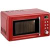 INNOLIVING FORNO MICROONDE VINTAGE GRILL 20LT 800+700W ROSSO INN-861R