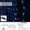 Wisdom Tenda Luminosa Natalizia 240 Mini LED Effetto Pioggia Luce Bianca Ip44