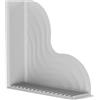 Vasca da bagno in silicone per paraspruzzi per vasca doccia angolo contenimento