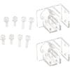 2PCS Porta A Clip Per Tubi Acrilico Per Fissare 12mm / 16mm Flow Outflow Tubo