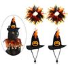 2X Halloween Pet Costume Set Black Divertente Abbigliamento per Animali di