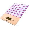 FISURA - Bilancia da cucina digitale vichy. Bilancia digitale originale 5kg/11lbs. Bilancia elettronica digiale alta precisione. Vetro e ABS. 15 x 22 (Viola)
