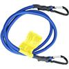Connex Set Cinghie elastiche con moschettone, Forza di tensione 70 N/7 kg, Polipropilene e alluminio, Testato - Confezione 2 pezzi