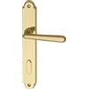 Marchesi 1231.15C.002.M BB90 - Maniglia per porta con serratura, in ottone lucido