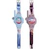 Lexibook - Disney Frozen - Orologio Walkie-Talkie, 2 Pezzi, Portata Fino a 200m, Torcia, Bussola, Ricaricabile, Blu/Viola - DMWTW1FZLXB