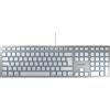 CHERRY KC 6000 SLIM FOR MAC tastiera USB QWERTZ Tedesco Argento