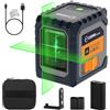 LIVELLA LASER AUTOLIVELLANTE RAGGIO VERDE 30M LINEE INCROCIATE CIGMAN G02