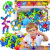 ZLARO Set grande di 96 pezzi di mattoncini da costruzione in silicone con ventose, a t