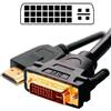 KALEA-INFORMATIQUE KALEA INFORMATIQUE Cavo da DVI maschio (DVI I Dual Link 24+5) a HDMI maschio (19