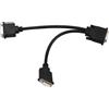 WOVELOT DMS 59 maschio a 2 Dual Link DVI I 24 5 pin del cavo dell'adattatore del