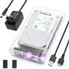 ELUTENG Case SSD 3.5 SATA USB 3.0 5Gbps Case Hard Disk Esterno per SATA 3,5 e