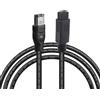 MEIRIYFA FireWire 1394B Cavo adattatore 9 pin maschio a 6 pin Firewire 800 a 400