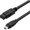 Asobilor Cavo FireWire da 800 a 400 9 pin a 4 pin 1,8 m per videocamere MiniDV Tripla