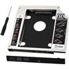 Pardarsey Alloggiamento adattatore universale da 9,5 mm SATA a SATA 2nd SSD HDD