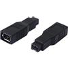 Cerrxian IEEE1394 Adattatore tipo FireWire da 400 a 800 6 pin femmina a 9 pin
