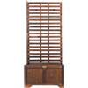 Greenspot Fioriera a pergola vintage 80 x 42 x 180 cm - Fioriera in legno con scaletta per