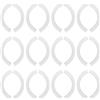 Reusable Clear Plastic Hanger Hook Covers Anti Slip Wire Protector Caps