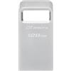 Kingston (DTMC3G2/128GB) Pen Drive 128GB DataTraveler Micro USB 3.2 - Silver EU