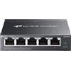 Tp Link Switch di rete 5 porte OMADA Easy Managed PoE+ Black ES205GP Gigabit (1000Base-