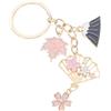 Portachiavi Simpatico Accessori Rosa Con Fiore Stabilizzato Di Moda
