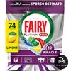 Fairy Pastiglie lavastoviglie Fairy 74 capsule 30 Minute Miracle Platinum Plus Limone