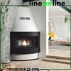 Eva Calòr Stufa a pellet angolare 12 kW Eva Calòr Raffaello ventilata con radiocomando