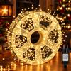 PANW Catena Luci Natale 2000 Micro LED Grappolo 30m IP44 8 Giochi Interno Esterno