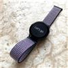 NICKSTON Cinturino In Nylon Blu Mezzanotte Per Garmin Approach S50, S44, S40, D2 Air B20
