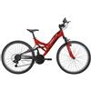 Sport1 Mountain Bike Bicicletta 26 Pollici Rosso con Cambio Shimano Acciaio