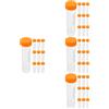 4 Pack Provette Piccole Centrifuga in Provetta Tubo Trasparente Trasparenti