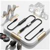 Per SHURE SRH1440 SRH1840 SRH1540 Cavo di ricambio audio 1. MMCX Nero