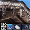 Tenda Luminosa Natalizia 150LED con Flash Bianco Freddo 3MT Esterno Prolungabile