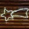 Stella Cometa Luminosa 65 Cm in Tubo Luminoso a LED Bianchi Effetto Flashing