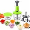 Does not apply Meridiana CHEF ROTOR Mixer tritatutto Tritaverdure (Verde) Trita Verdure 5 Lame