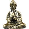 Mini statua di Buddha in ottone, piccola statuetta tascabile di Buddha per