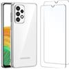 NEW'C Cover per Samsung Galaxy A33 5G Gel TPU in silicone ultra trasparente e 2