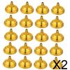 2x Mini Portabandiera Da Scrivania Da 20 Pezzi Accessori 2,1 X 1,3 Pollici