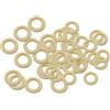 40 pezzi 25mm 30mm cerchi in legno naturale anelli perline pendenti fai da te