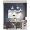 Lampadario da Soffitto a Sospensione Moderno Design a 5 Gocce Camera da Letto