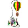 Decorazione Natalizia Mongolfiera di Babbo Natale con Luci LED e Suoni Paesaggio