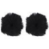 2Pcs Plush Microphone Covers Durable Mic Protector Assorted Colors