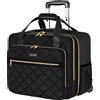 Ytonet Business Trolley Valigetta con Ruote per Laptop 17,3 Pollici Grande Borsa