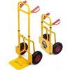 VOUNOT® Carrello Portapacchi Pieghevole fino a 200 kg, Carrello Portapacchi con Ruote Pneumatiche e Maniglie Ergonomiche, Struttura Rinforzata per Traslochi, Magazzino e Consegne, Giallo