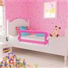 Sponda di protezione per letto vidaXL 102 x 42 cm Rosa
