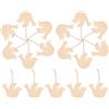20 Pcs Ornamenti Di Uccelli in Legno Decorazioni Per Feste Natale Imbarcazione