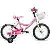 Legnano Mountain Bike Legnano acciaio 16 con rotelle FANTASY Rosa (1 vel)
