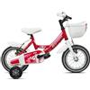 Legnano Mountain Bike acciaio 12 con rotelle BIMBA Cherry Glossy (1 vel)