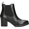 Valleverde Stivaletti Chelsea Valleverde 17201 pelle nera con zip tacco 6 cm