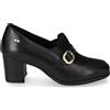 Valleverde Mocassini Valleverde 36563T pelle e camoscio nero tacco 6 cm